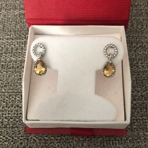 925 sterling Silver and Citrine earrings